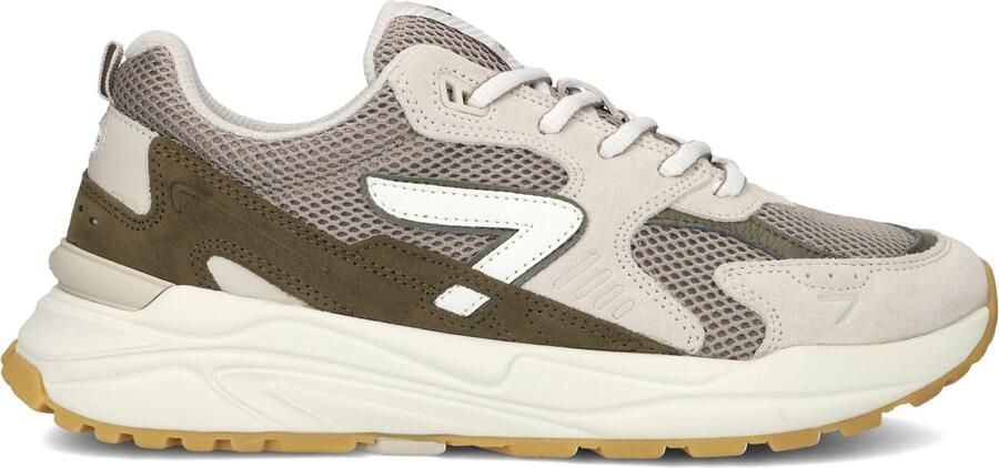Hub Heren Lage sneakers Chunky zool Grid Beige Textiel - Foto 2
