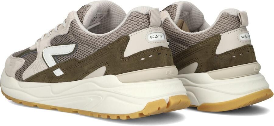 Hub Heren Lage sneakers Chunky zool Grid Beige Textiel - Foto 3