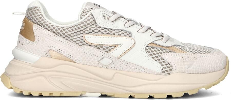 Hub Grid-w Sneakers Dames Leren Sneaker Beige