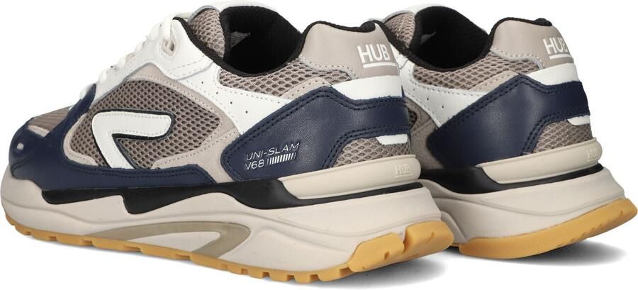 Hub Heren Lage sneakers Chunky zool Slam Donkerblauw Suède - Foto 3