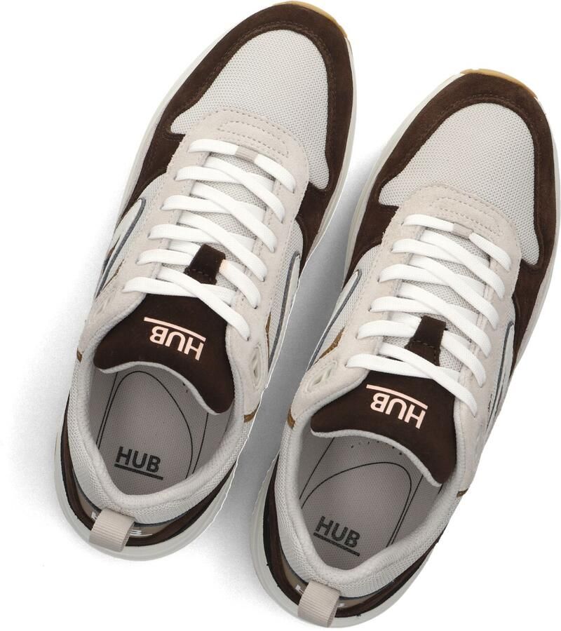 Hub Heren Lage sneakers Chunky zool Glide Bruin Suède - Foto 3