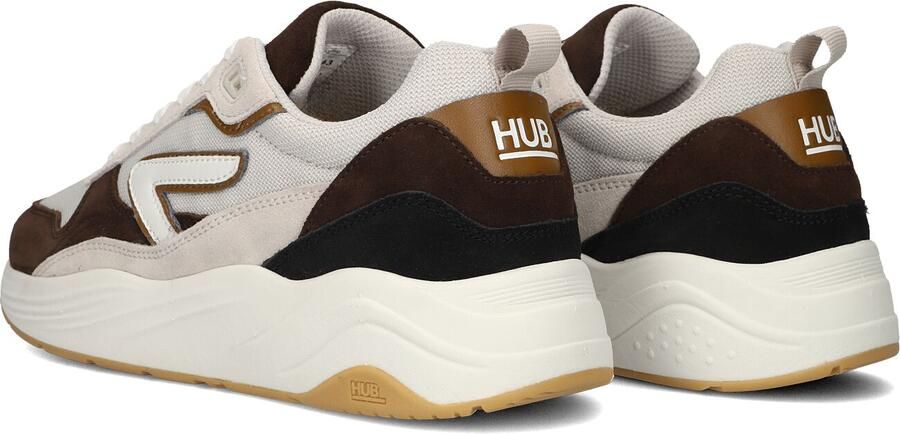 Hub Heren Lage sneakers Chunky zool Glide Bruin Suède - Foto 5