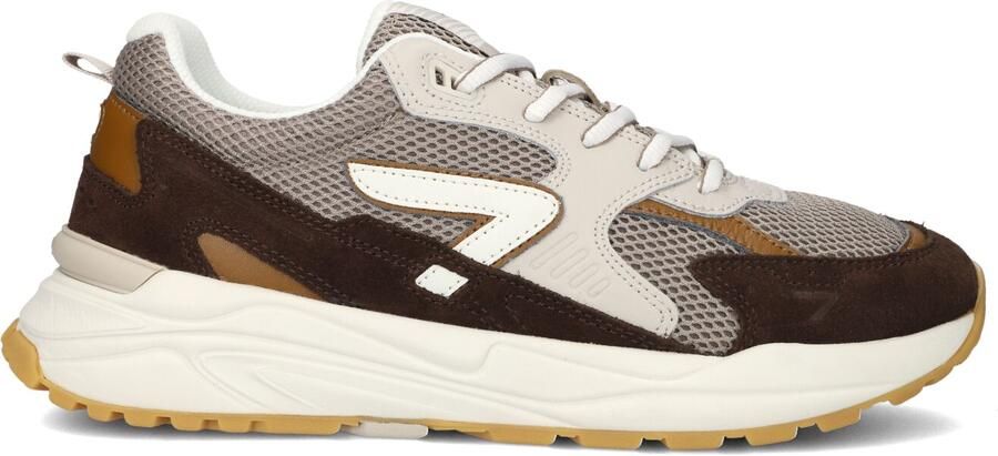 Hub GRID Almond Brown Off White Mesh Heren