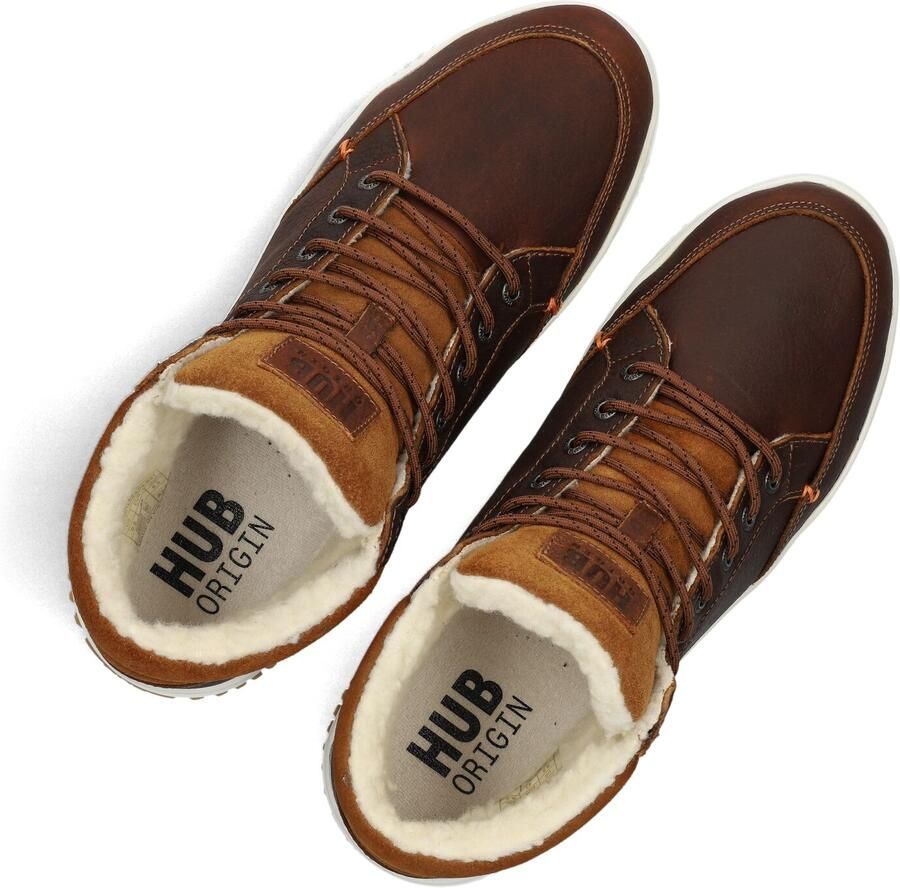 Hub Mark 2.1 Sneakers Heren Leren Sneaker Cognac - Foto 5