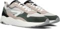 HUB Glide S43 chunky suède sneakers grijsgroen beige - Groen