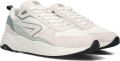 HUB Glide chunky suède sneakers beige groen - Gebroken wit
