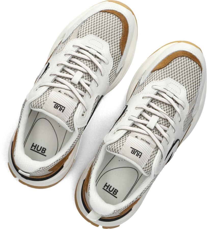 Hub Grid-m Sneakers Heren Leren Sneaker Wit - Foto 2