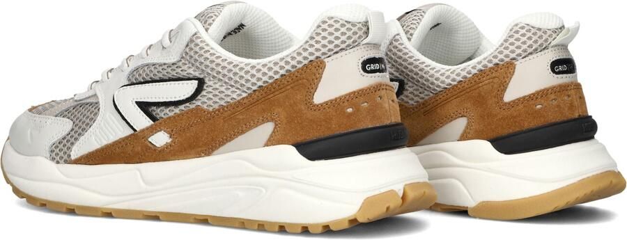 Hub Grid-m Sneakers Heren Leren Sneaker Wit - Foto 5