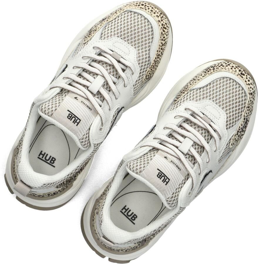 Hub Grid-w Sneakers Dames Leren Sneaker Wit - Foto 2