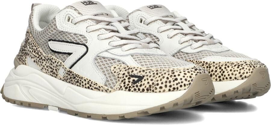 Hub Grid-w Sneakers Dames Leren Sneaker Wit