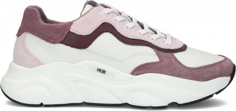 Hub Rock w Lage sneakers Leren Sneaker Dames Paars