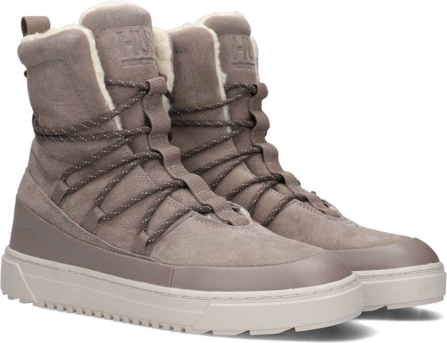 Hub Luna Veterboots Laarzen Met Veters Dames Taupe