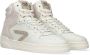 Hub Court-z High Hoge sneakers Leren Sneaker Dames Wit - Thumbnail 1