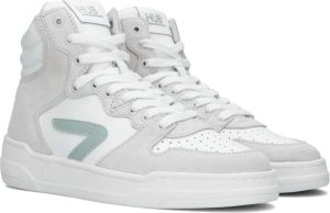 Hub Dames Sneakers Court High L68 White Cumcumber Wit