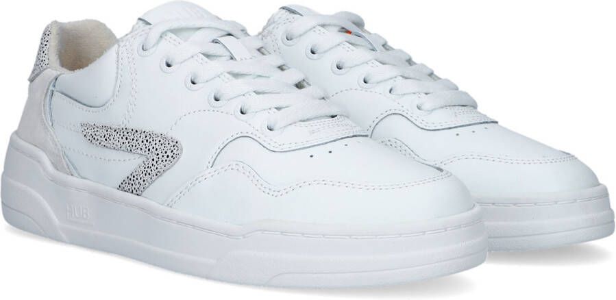 Hub Retro Sneaker Court-z Lage sneakers Leren Sneaker Dames Wit
