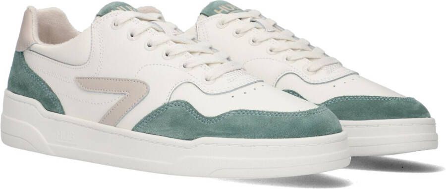 HUB Witte Lage Sneakers Court-z Men