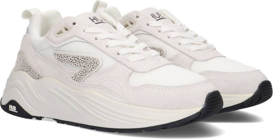 HUB Witte Lage Sneakers Glide-z