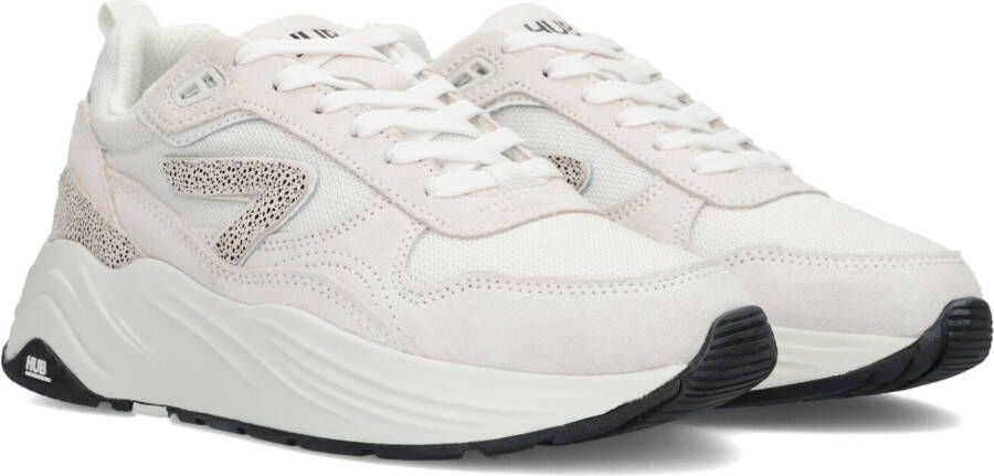 HUB Witte Lage Sneakers Glide-z