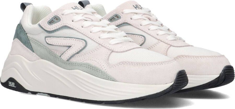 HUB Witte Lage Sneakers Glide-z