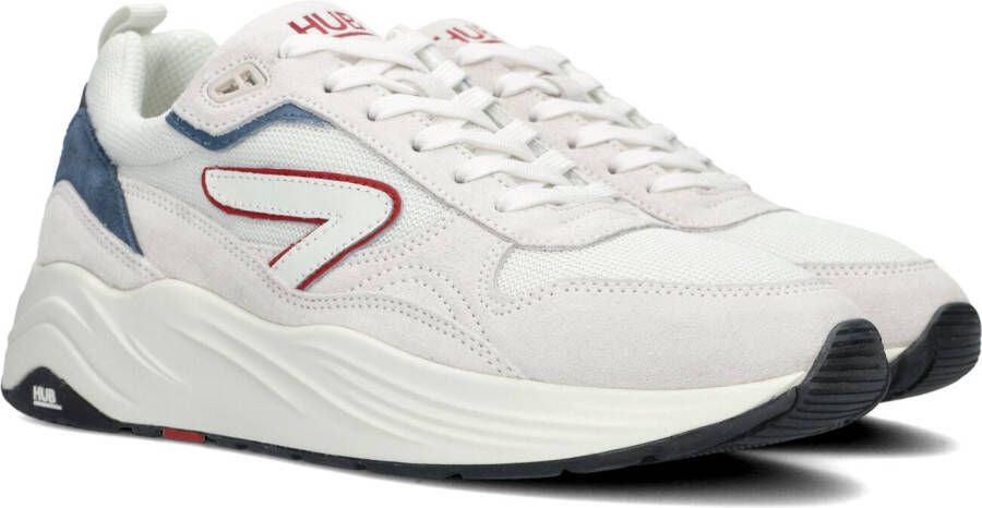 HUB Witte Lage Sneakers Glide-z Men