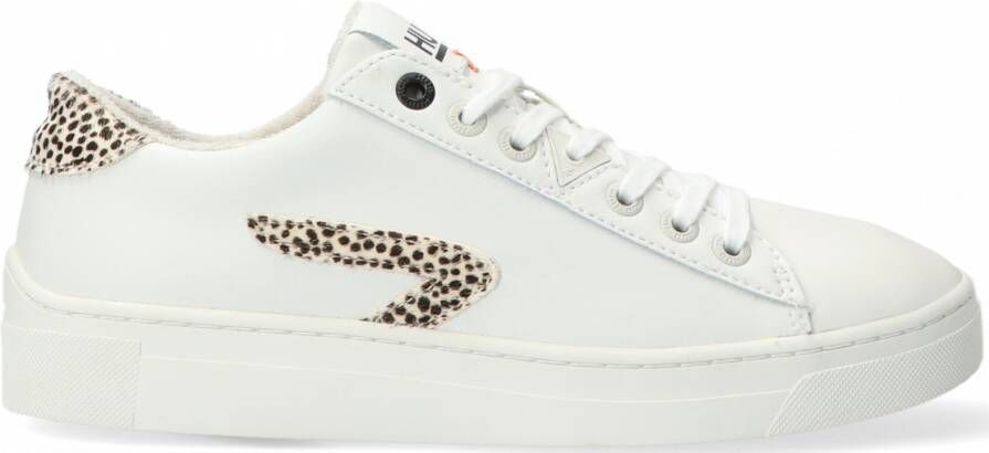 HUB Witte Lage Sneakers Hook Lw Cheeta