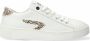 Hub Hook Lw Cheeta Lage sneakers Leren Sneaker Dames Wit - Thumbnail 1