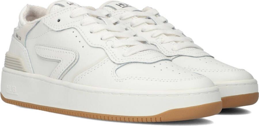 HUB Witte Lage Sneakers SmAsh