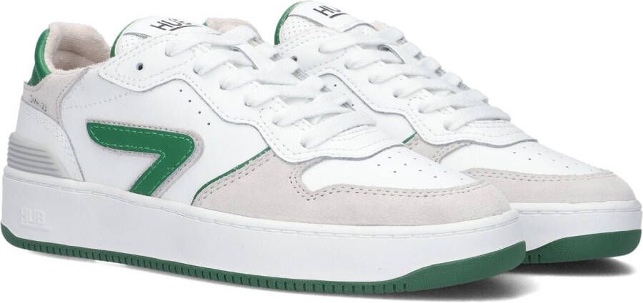 HUB Witte Lage Sneakers SmAsh