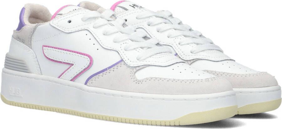 HUB Witte Lage Sneakers SmAsh