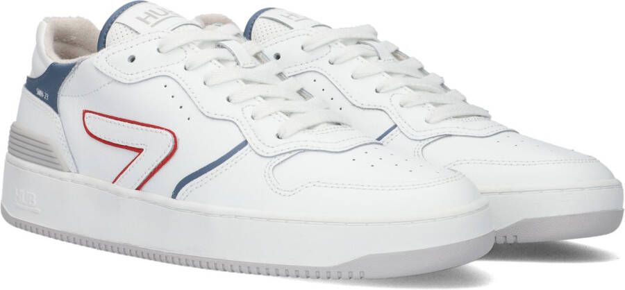 HUB Witte Lage Sneakers SmAsh Heren