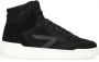 Hub Court-Z high dS Zwart Leer Hoge sneakers Dames - Thumbnail 1