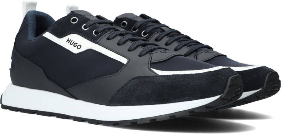 Hugo Boss Hugo Icelin Runn Lage sneakers Leren Sneaker Heren Blauw