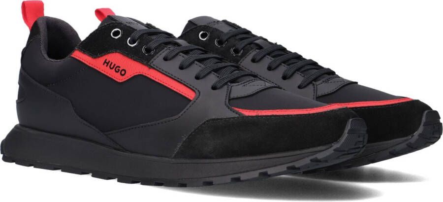 Hugo Boss Sportieve zwarte sneakers met kenmerkende merkstreep Black Heren