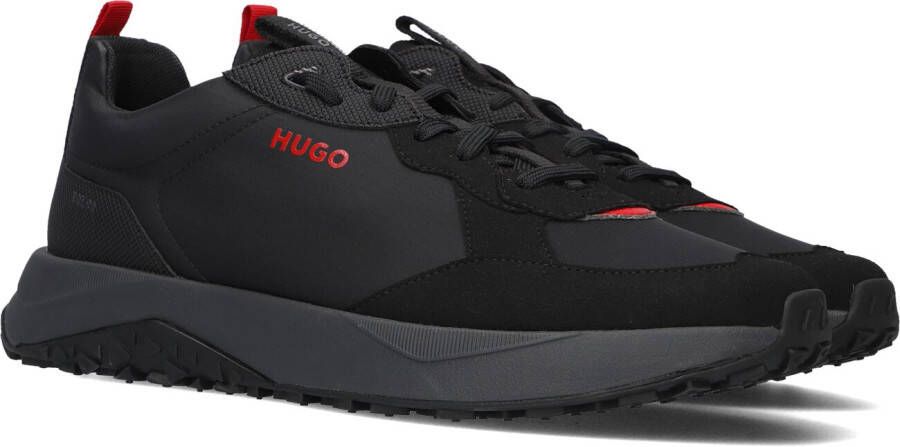 Hugo Zwarte Lage Sneakers Kane Run