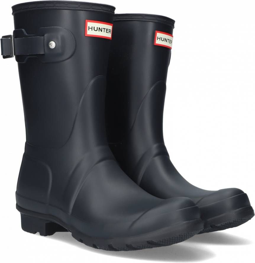 Hunter Boots Women's Original Back Adjustable Short Rubberlaarzen zwart