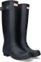 Hunter Boots Women's Original Tall Rubberlaarzen zwart blauw - Thumbnail 1