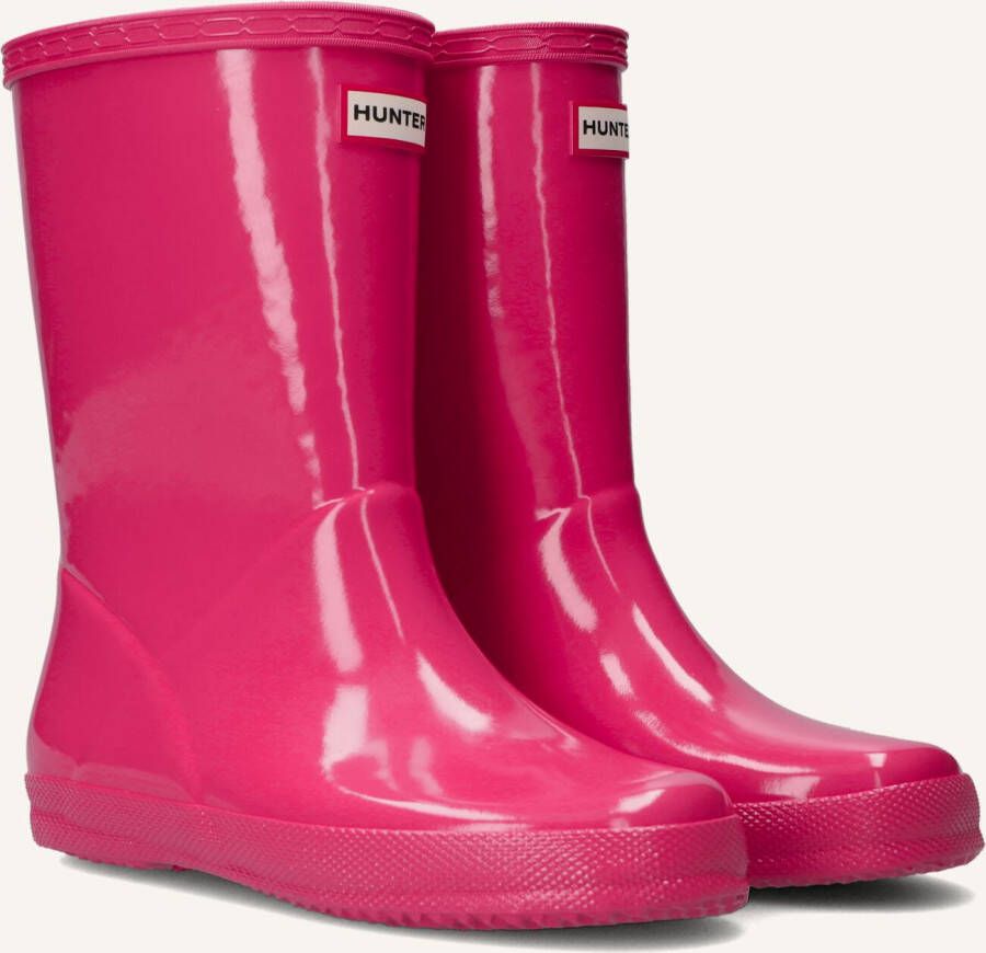 Hunter regenlaarzen rozerood Meisjes Rubber 24 | Regenlaars van