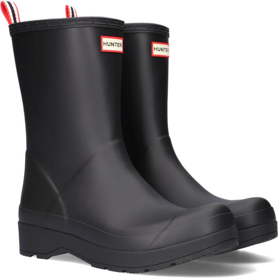 Hunter Boots Original Play Boot Mid Rubberlaarzen zwart grijs