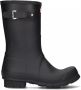 Hunter Matte Afwerking Rubberen Regenlaarzen Black Heren - Thumbnail 1