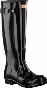 Hunter Boots & laarzen Womens Original Tall Gloss Boot Black in black
