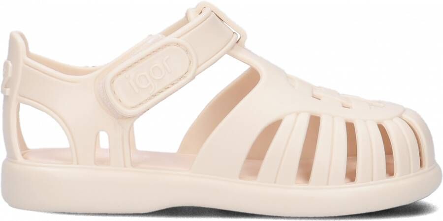 Igor waterschoenen crème Ecru Rubber Effen 27