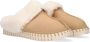 Ilse Jacobsen Pantoffels Dames Sloffen Instappers Suède Harde zool Open hiel Tulip 3871 Beige - Thumbnail 1