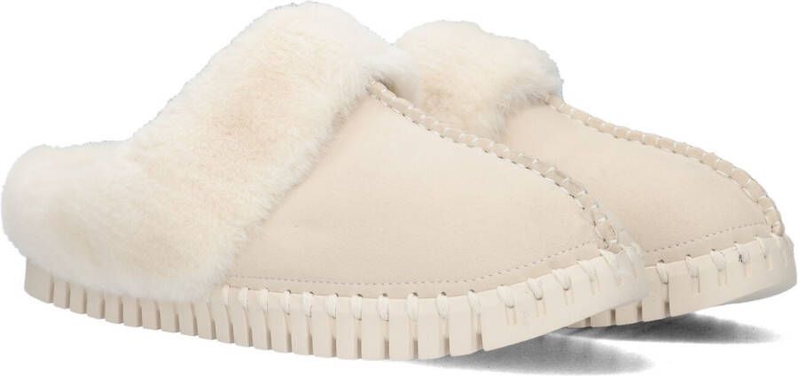 ILSE JACOBSEN Pantoffels Dames Tulip3871 Maat: 37 Materiaal: Suèdelook Kleur: Beige