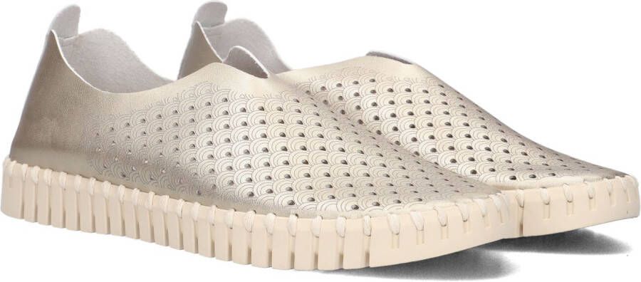 ILSE JACOBSEN Instappers Dames Tulip3576 Maat: 37 Materiaal: Textiel Kleur: Goud
