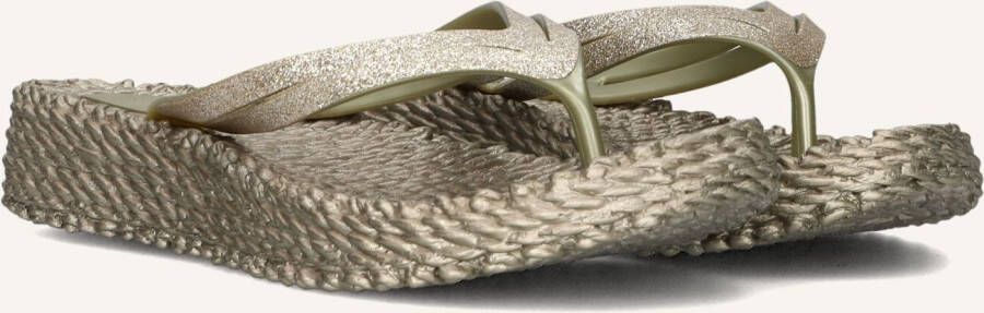 ILSE JACOBSEN Teenslippers Dames Cheerful13 Maat: 40 Materiaal: Rubber Kleur: Goud