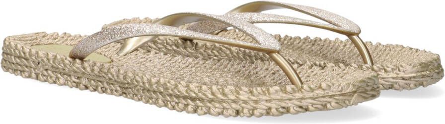 Ilse Jacobsen Vrouwen Rubber Slippers Damesschoenen Teenslipper Cheerful01 Goud