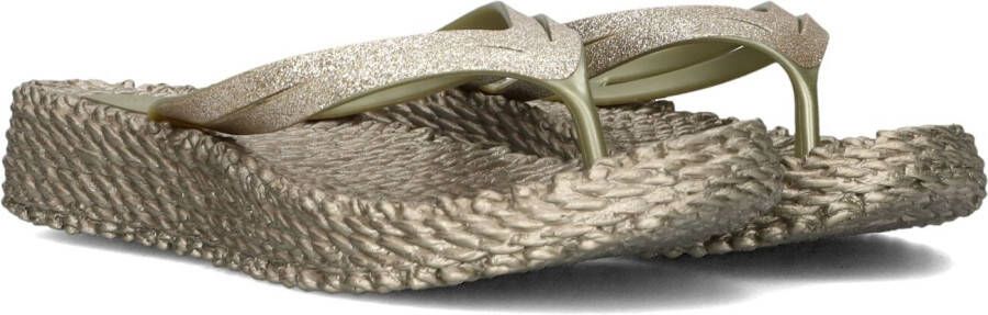 ILSE JACOBSEN Teenslippers Dames Cheerful13 Maat: 39 Materiaal: Rubber Kleur: Goud