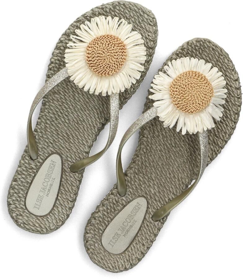 ILSE JACOBSEN Teenslippers Dames Cheerful16f Maat: 37 Materiaal: Rubber Kleur: Zilverkleurig - Foto 2