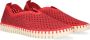 Ilse Jacobsen Instappers Dames Instapschoenen Damesschoenen Canvas Tulip 3275 Rood - Thumbnail 1