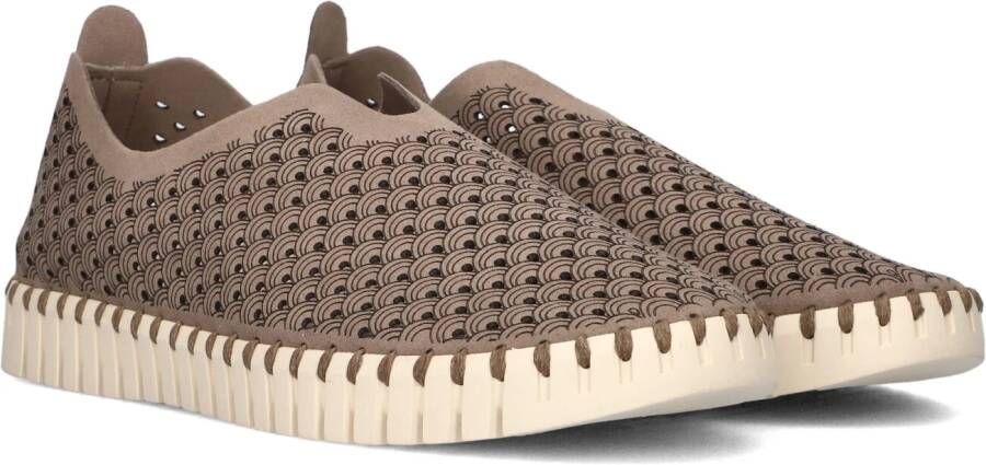 ILSE JACOBSEN Instappers Dames Tulip3275 Maat: 42 Materiaal: Textiel Kleur: Taupe